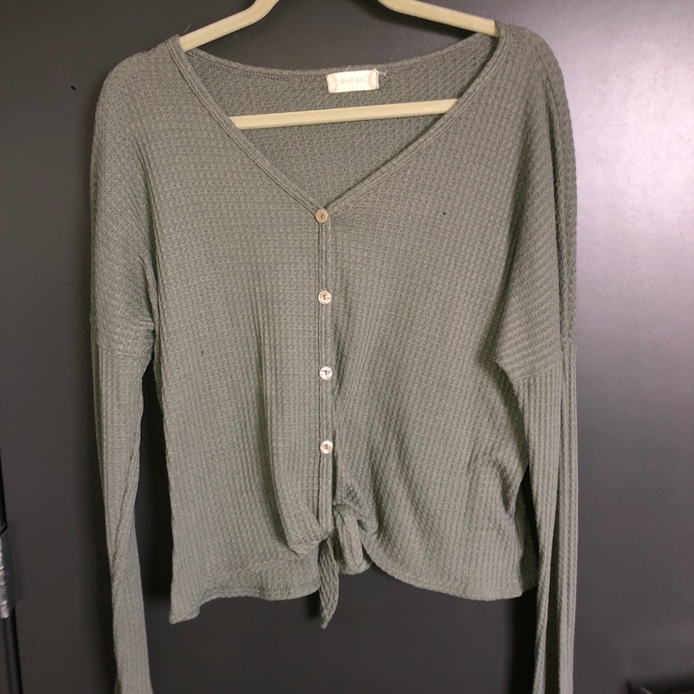 Button down sweater